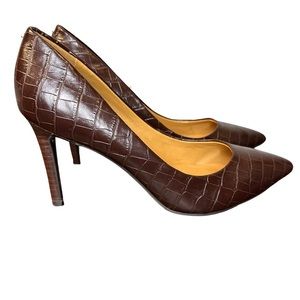 Nine West | Brown Crocodile Heels | Size 8.5